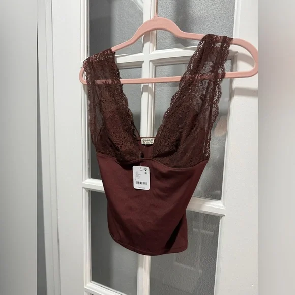 NWT Intimately FP Power Play Cami in Bittersweet Cocoa - Picture 4 of 8